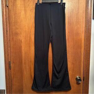 Victorias Secret Pink Active Leggings Pants Flare Medium Black